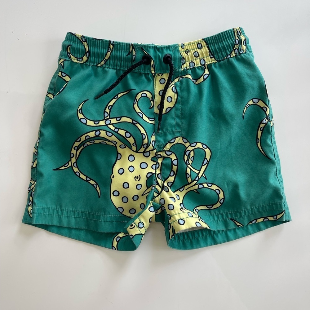 Tea Collection Blue Ring Octopus Swim Shorts - 12/18 mo